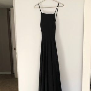 Black Chiffon Bridesmaids Dress